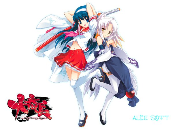 Anime picture 1280x960 with daibanchou kyoudou senna tenrou kunagi white background tagme