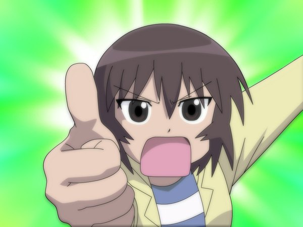 Anime picture 1024x768 with azumanga daioh j.c. staff kagura (azumanga) girl tagme