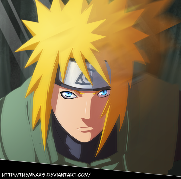 Anime picture 1500x1480 with naruto studio pierrot naruto (series) namikaze minato themnaxs single short hair blue eyes blonde hair coloring close-up hokage boy vest bandana